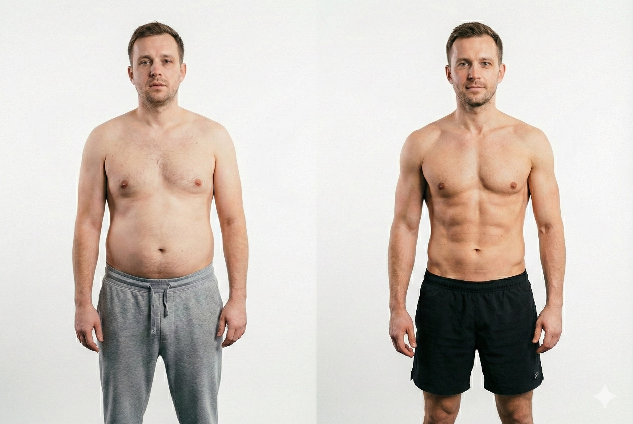 Mężczyzna po treningu EMS